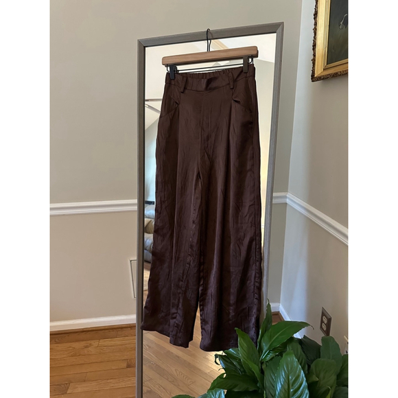 Fabrik Brown Wide‎ Leg Pants Women's Size Small - Picture 1 of 4